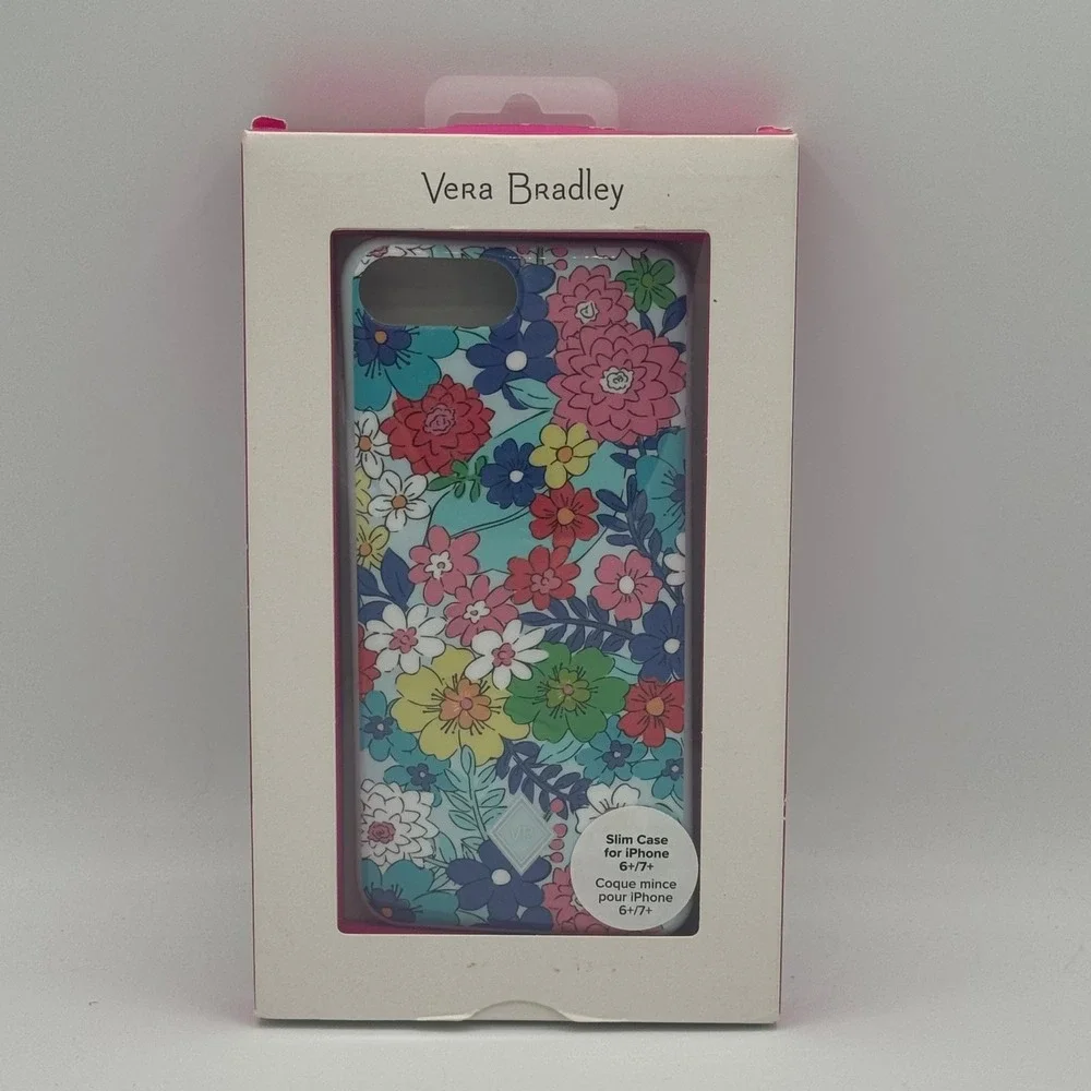 Vera Bradley iPhone 6 Plus 7 Plus Slim Case Far Out Floral Print New